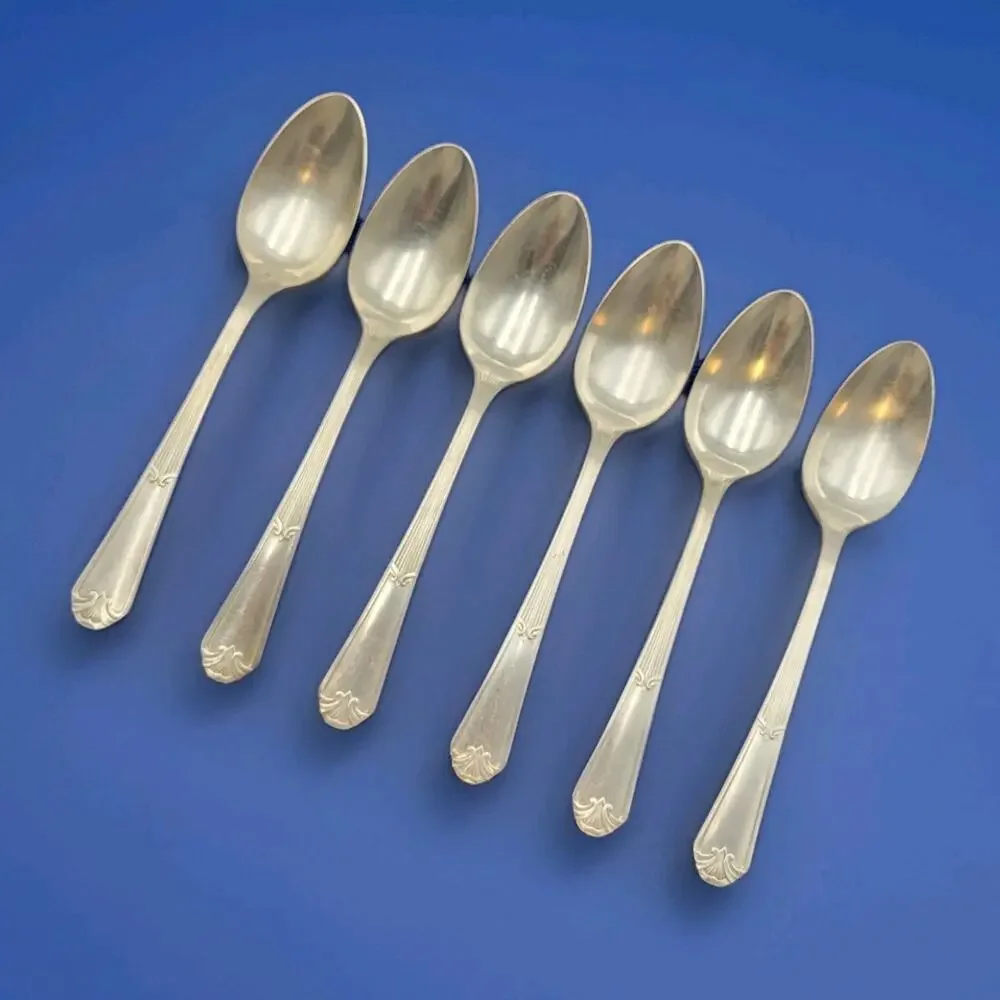 Set of 6 International Rogers FIDELIS Tablespoon Silverplate 1933 Flatware